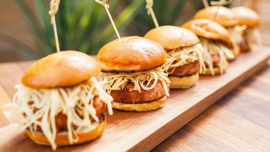 12 mini burgers au porc effilochés