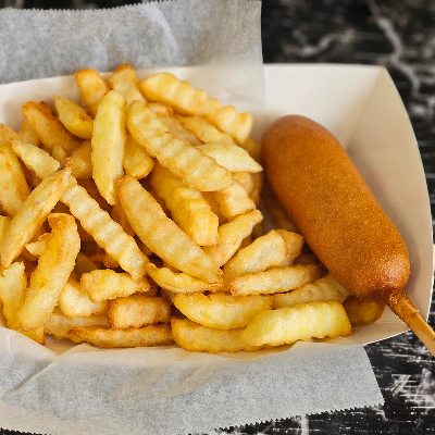 1 pogo + frites